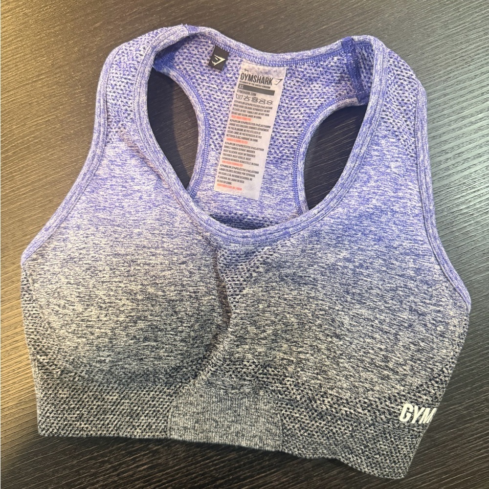 Gymshark Lavender to Heather Ombre Seamless Sports Bra